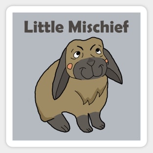 Rabbit little mischief Sticker